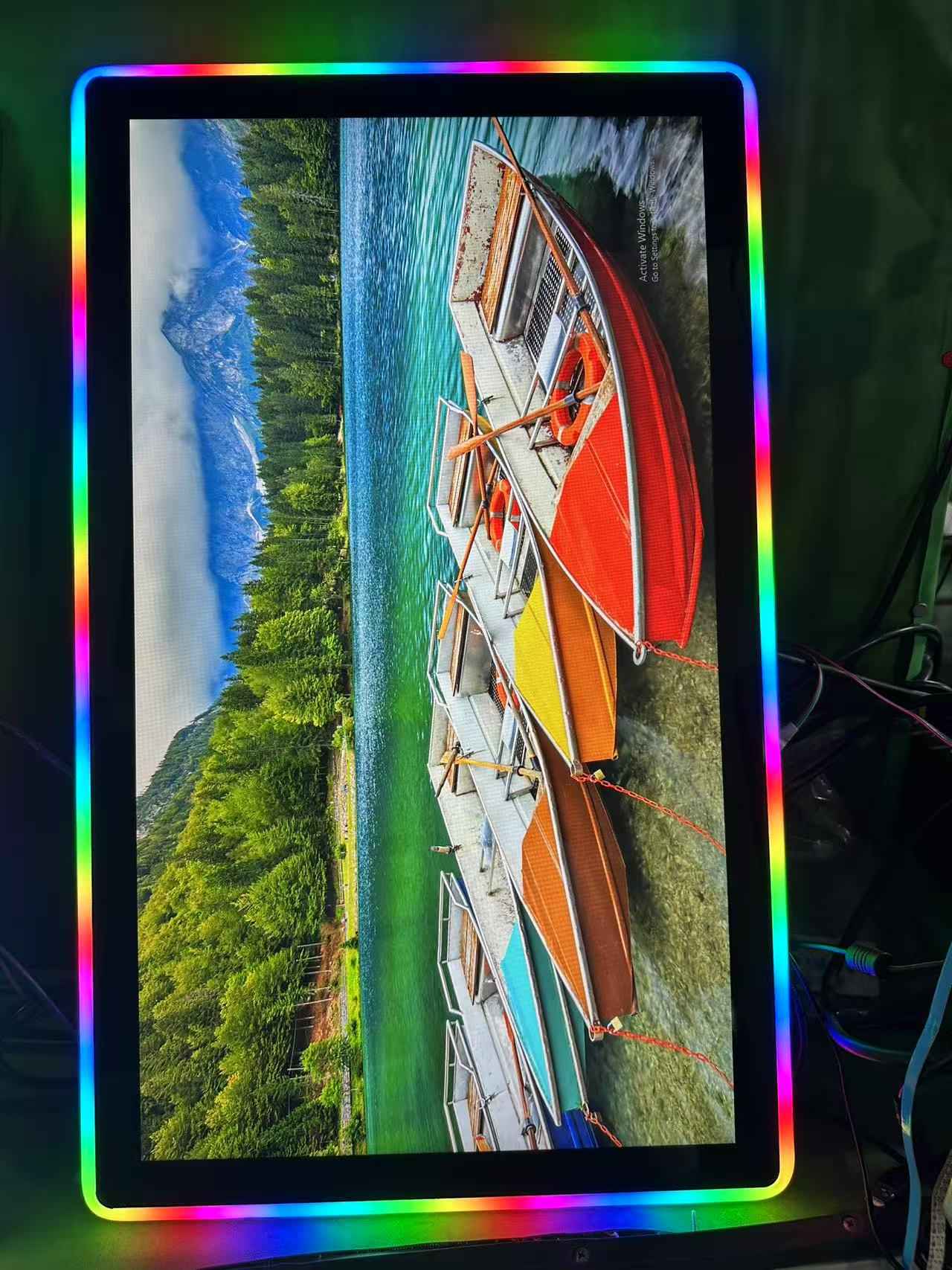 RGB LED உடன் 27 அங்குல கொள்ளளவு தொடுதிரை விளையாட்டு மானிட்டர்